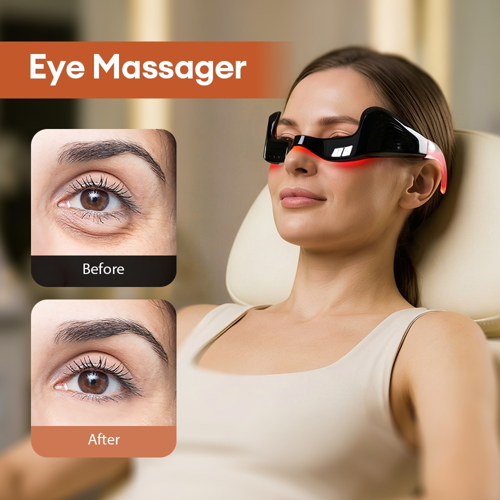 جهاز تدليك العين الكهربائي بال - مراجعة Light Therapy Glasses وسعره